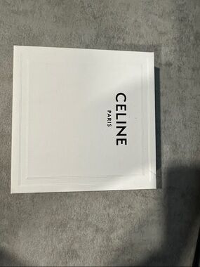 Celine White Luxe Presentation Box with Black Logo